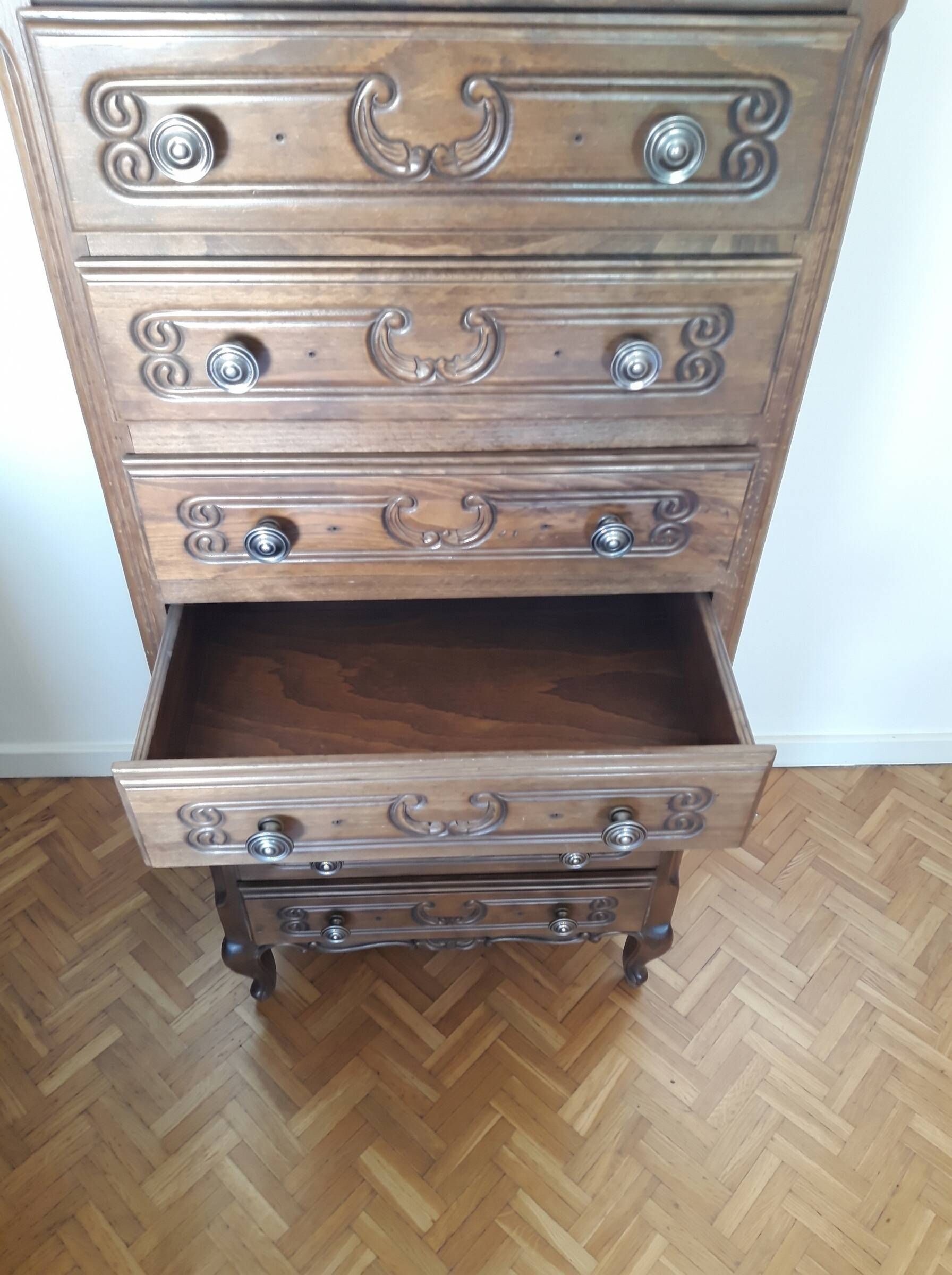 Semainier Louis XV en bois