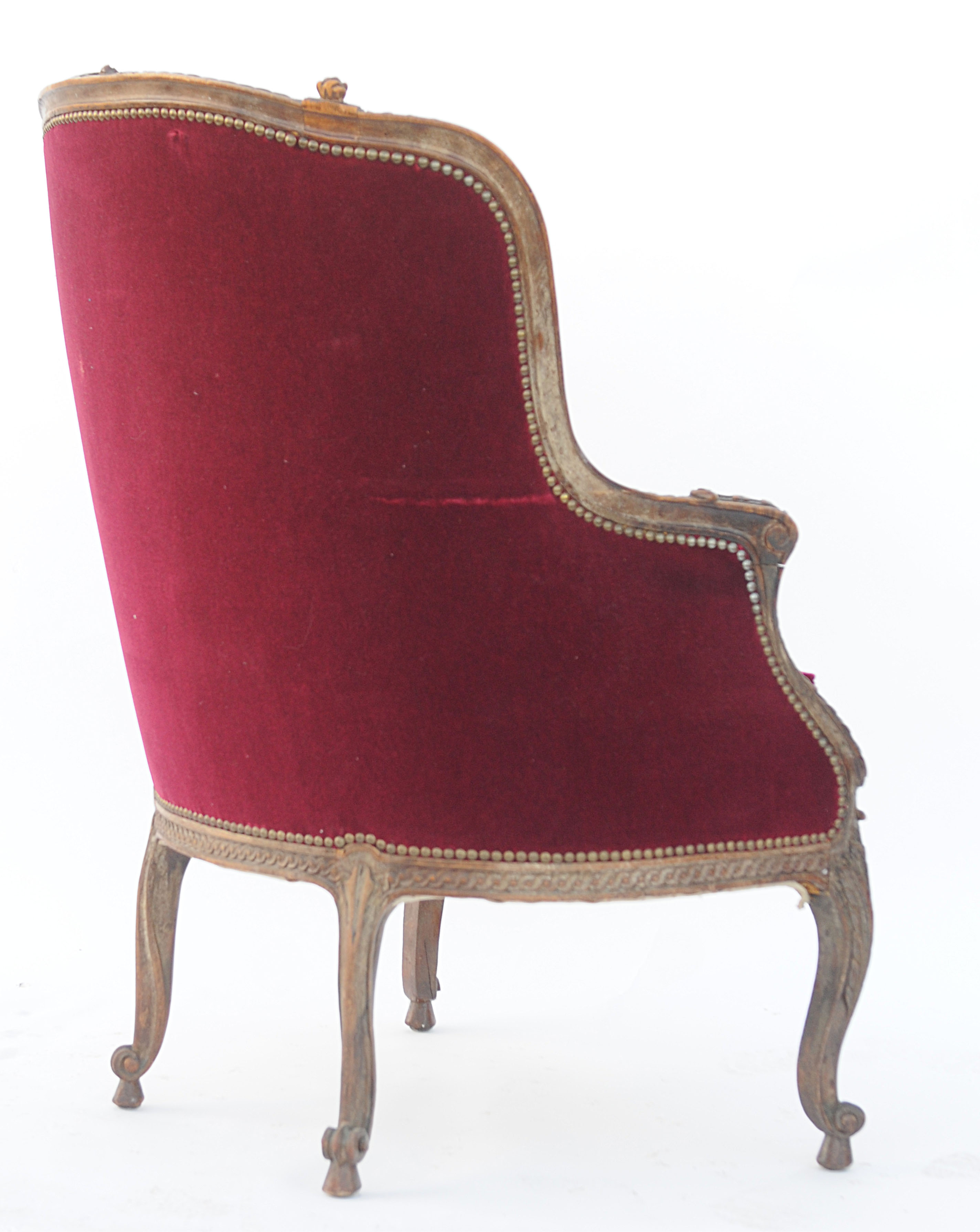 Louis XV style shepherdess chair