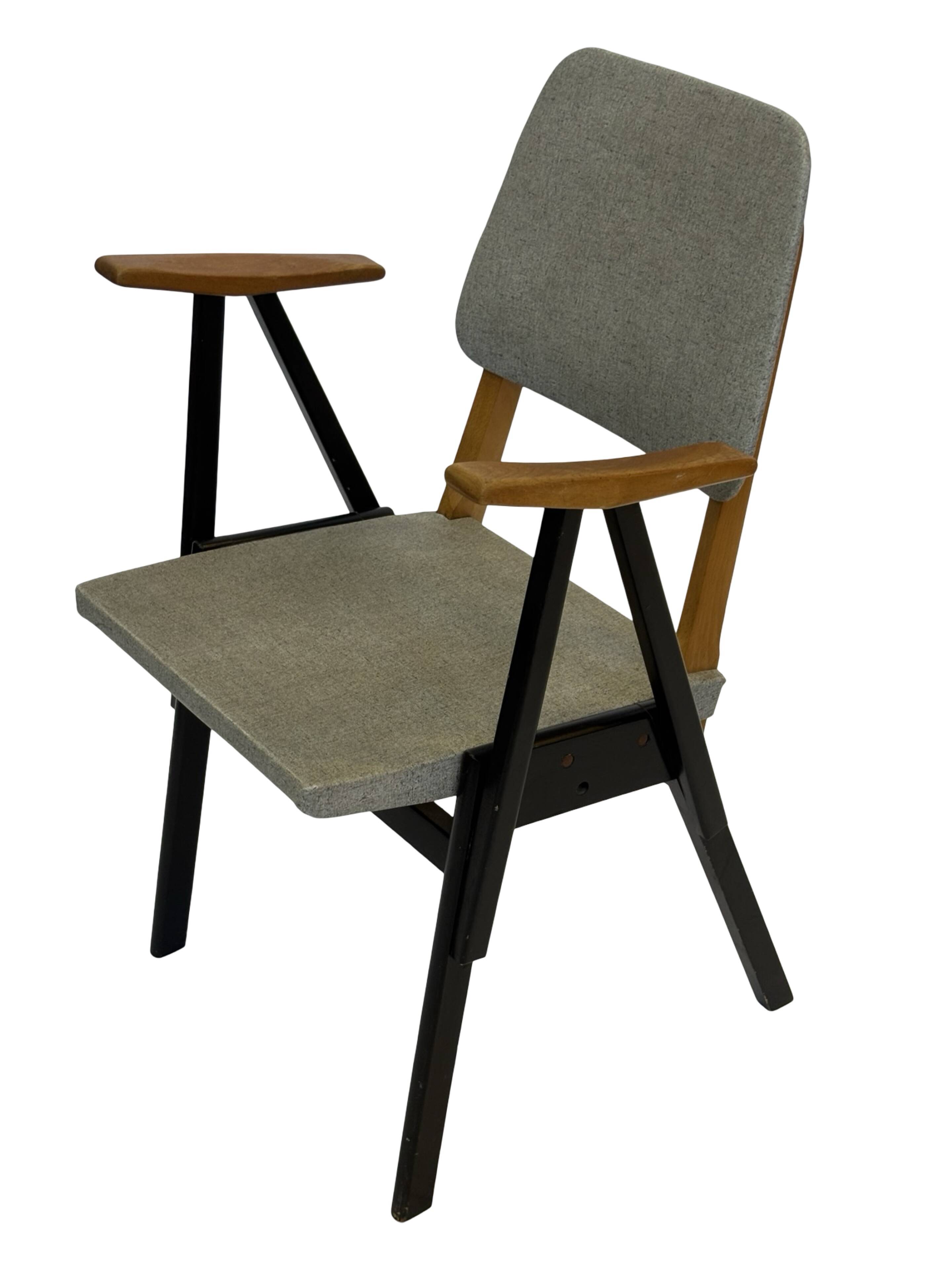 Vintage Palais De Tokyo armchair by Zwager Ermeloo, 1950's design