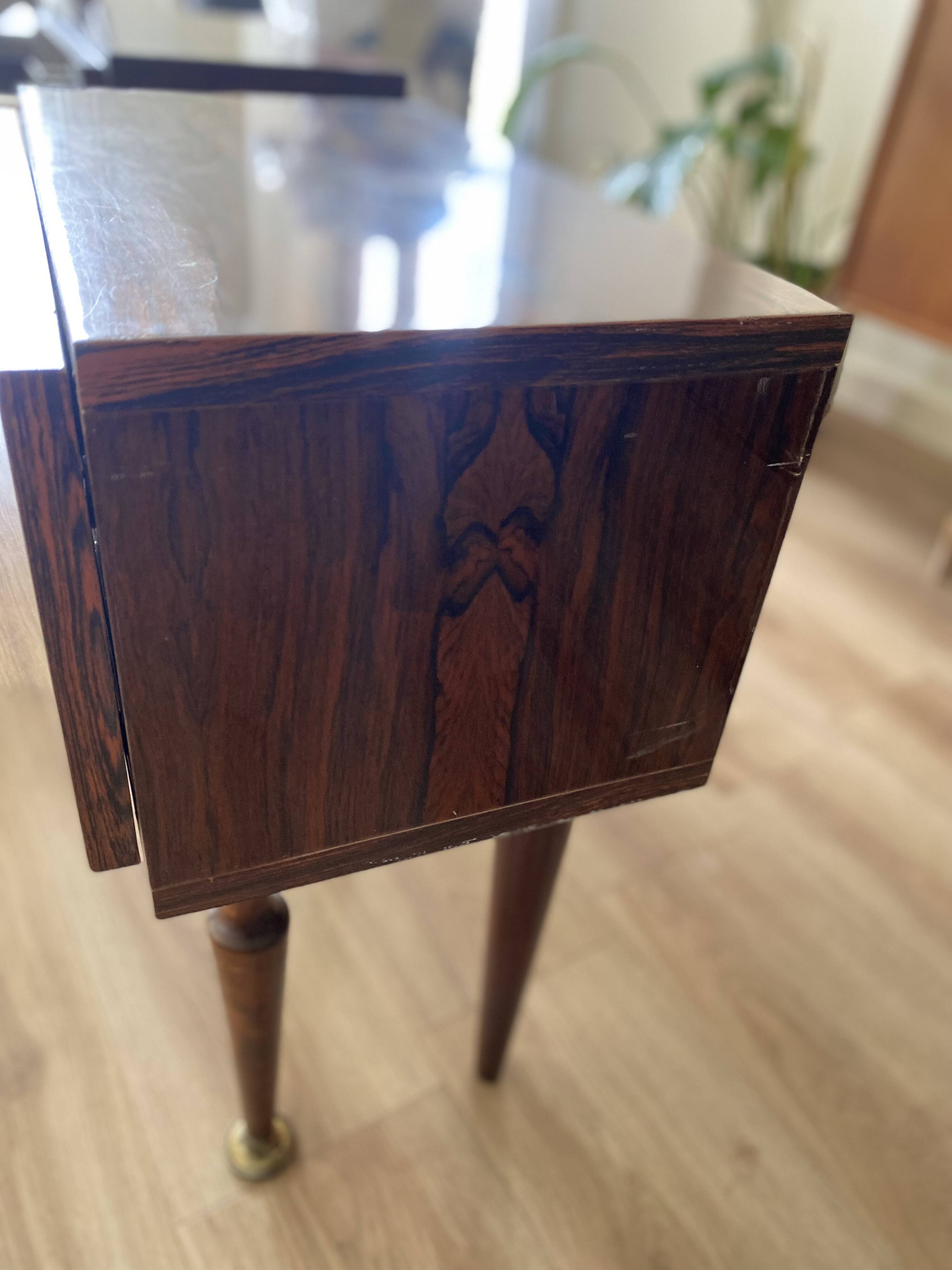 Set of 2 vintage hair tables