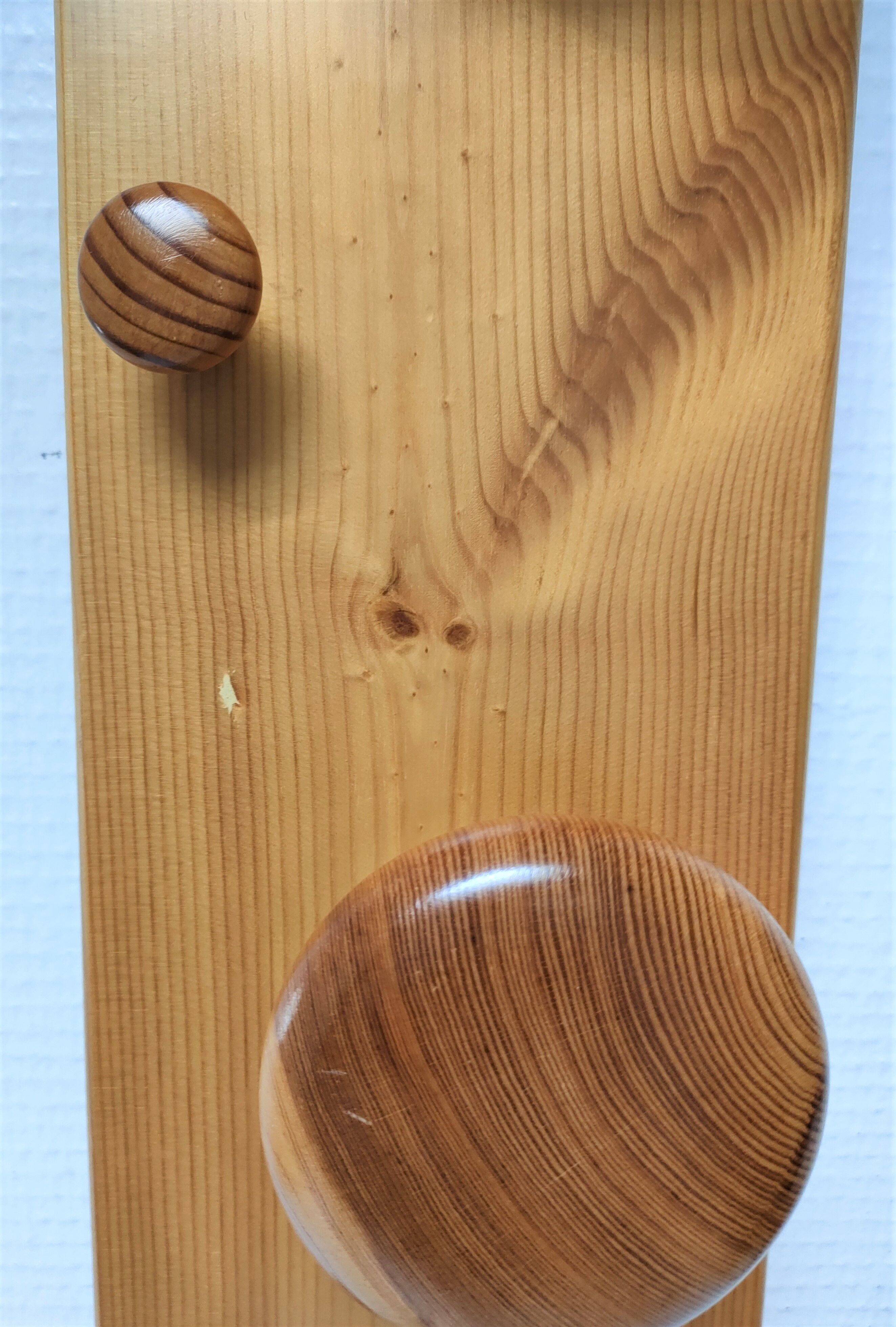 Solid pine coat rack design 80s-90s