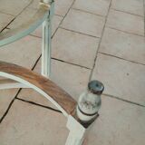 Table basse ancienne style louis xvi avec plateau marbre