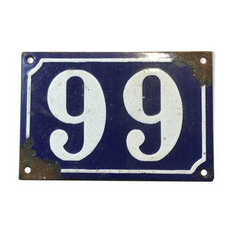 Old enamelled street plaque