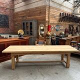 Very large solid oak farm table