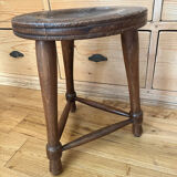 Wooden tripod stool
