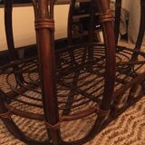 Rattan and caning coffee table