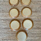 7 dessert plates in stoneware