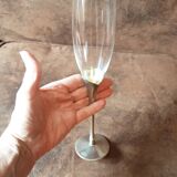 Set of 2 crystal champagne flutes