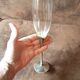 Set of 2 crystal champagne flutes