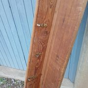Very large antique wooden shelf/pot rack