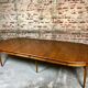Oval walnut table with 6 legs from 1m12 to 2.94 (4 extensions of 45.5 cm)