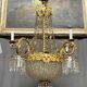 Large 155 cm crystal chandelier in Rococo style with 8 light arms.