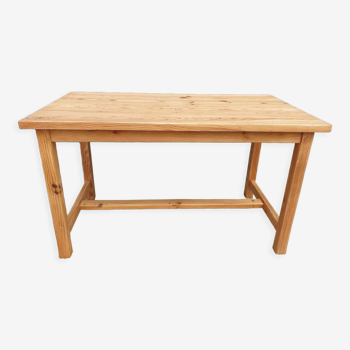 Table de cuisine montagne en pin vintage 1970