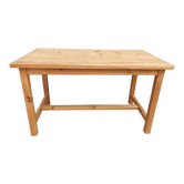 Table de cuisine montagne en pin vintage 1970