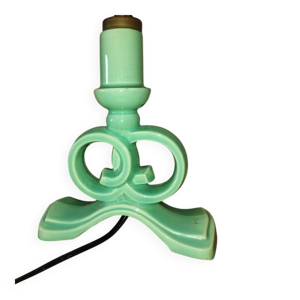 Pied de lampe en barbotine