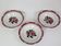 3 assiettes creuses Digoin Sarreguemines