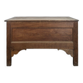 19th-century oak chest with high legs