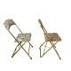 Chaises pliantes motif floral