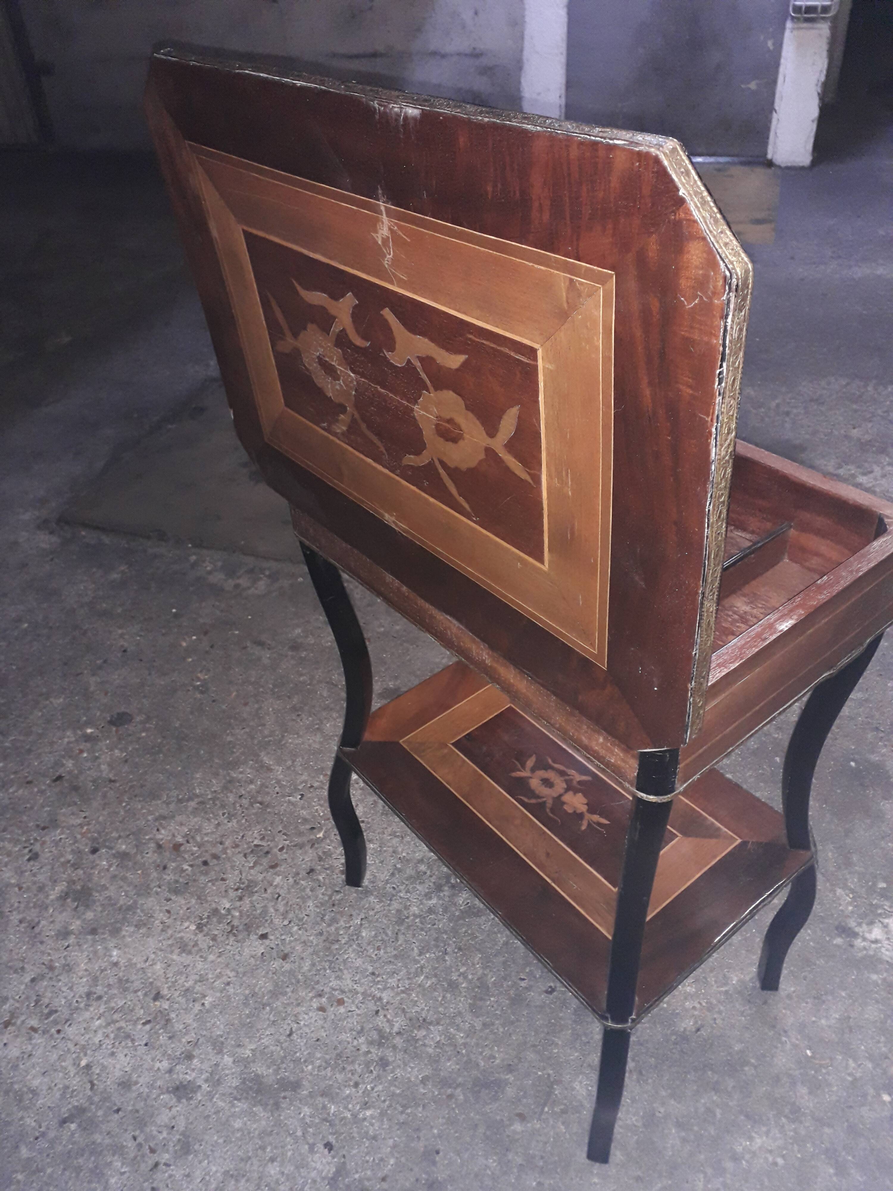 19th sawwood marquetry worker