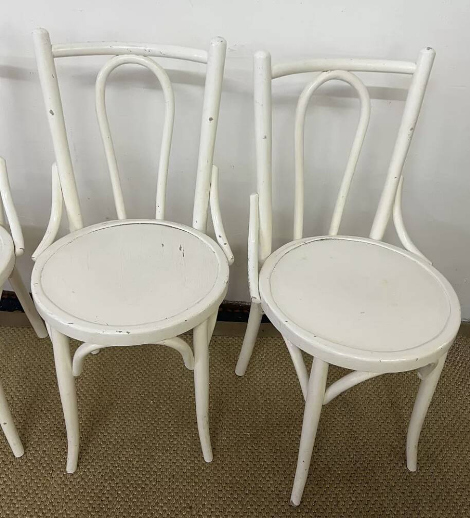 Set of 4 vintage bistro chairs