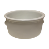 Plat en céramique blanche