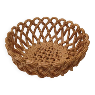 Fruit bowl in earthenware signed B. Pichon Izès