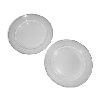 Assiettes creuses Duralex transparentes x2