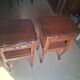 Pair of cherry wood bedside tables - 20th century