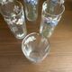 Set of carafe and 6 Legras glasses