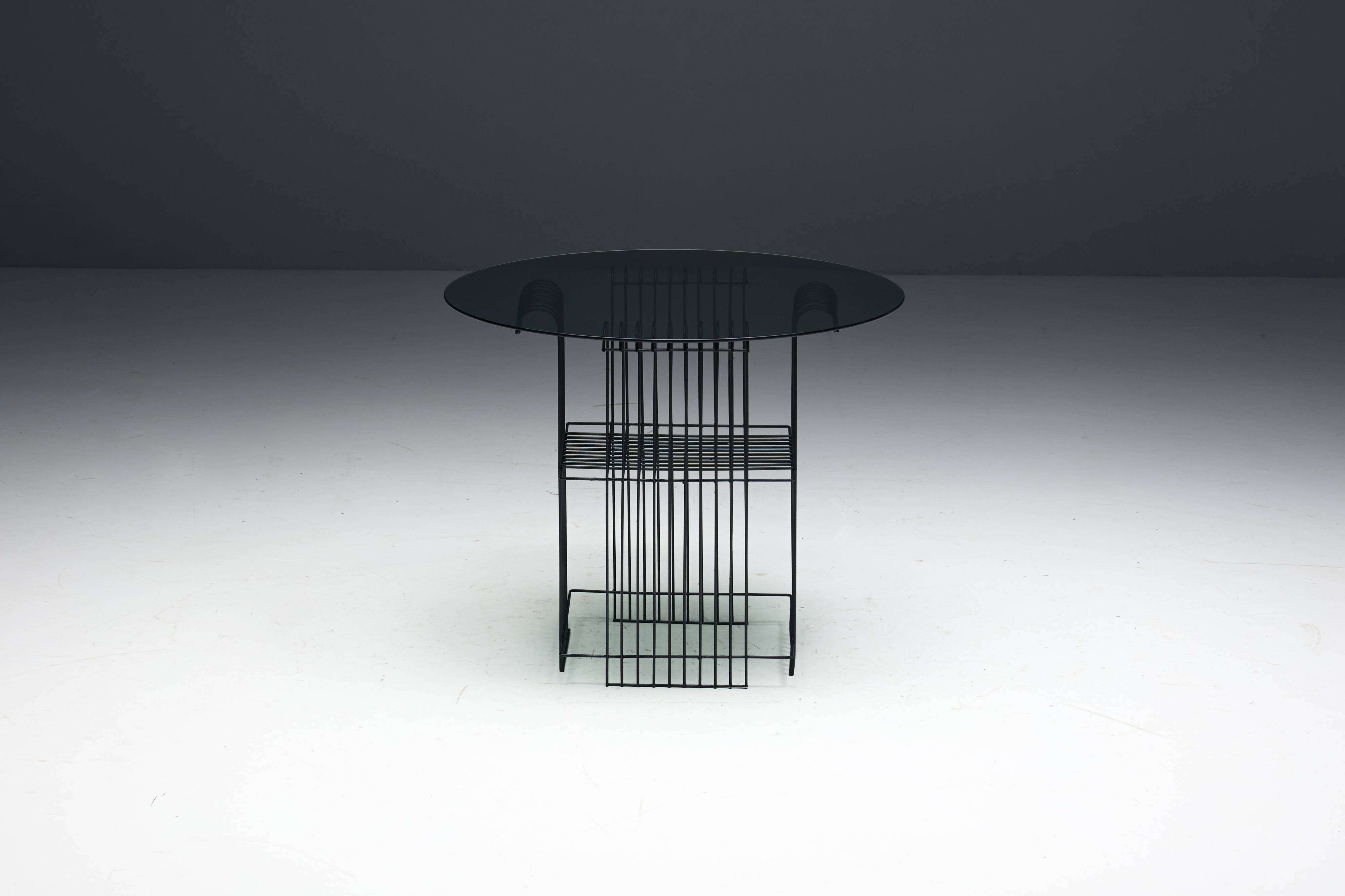 Metal Wire Modernist Garden Set, France, 1970s