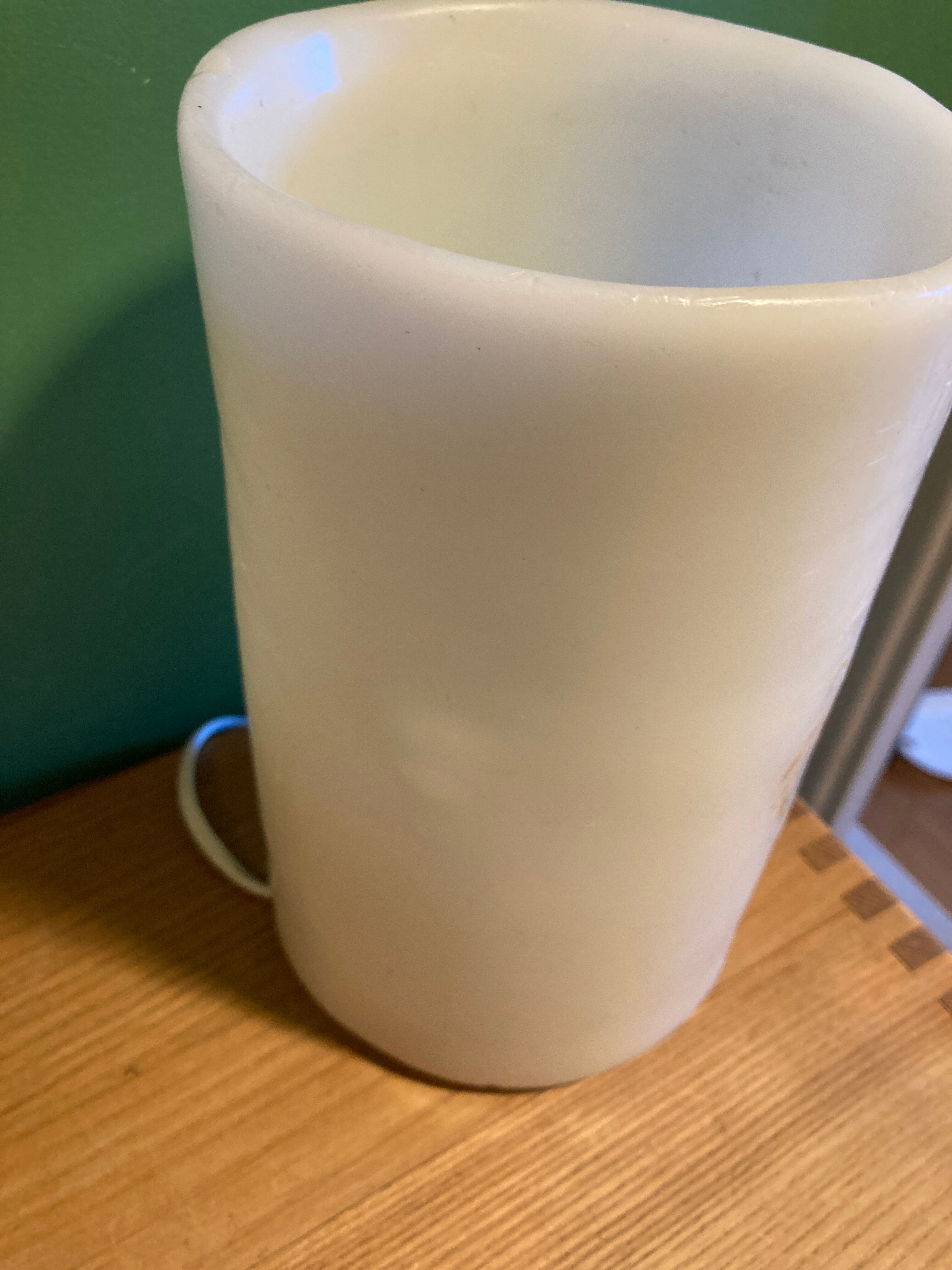 Vintage wax herbarium lamp