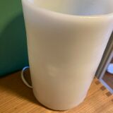 Vintage wax herbarium lamp