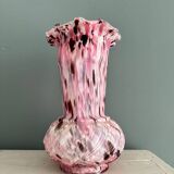 Vase en verre de Clichy soufflé XIXème
