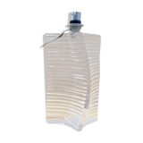 Vintage crystal lamp foot signed daum france - 70s