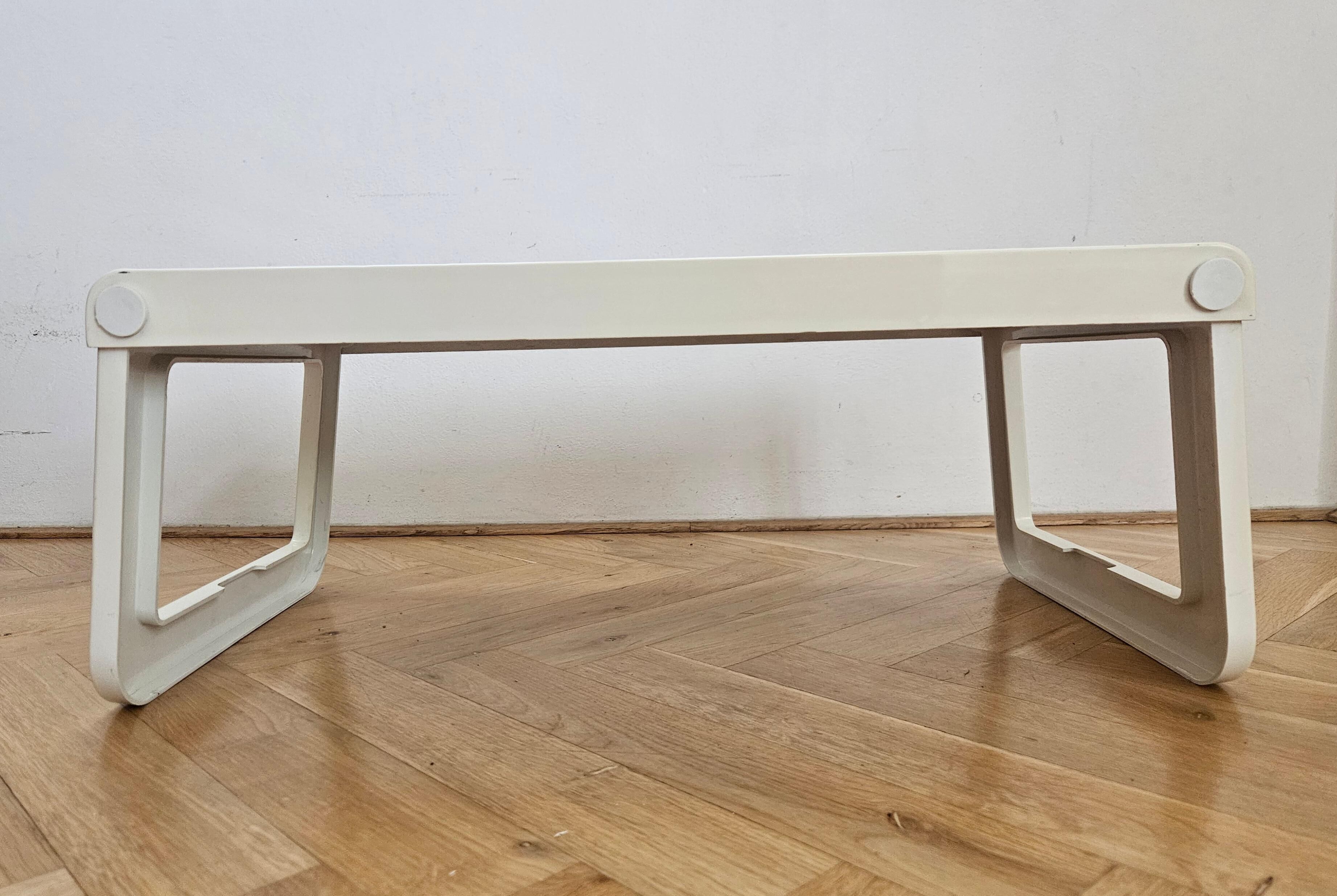 Midcentury Space Age Bed Breakfast Table Tray Guzzini, Luigi Massoni, 1970s