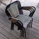 4 armchairs chairs Seducta perforated steel 50s by René Malaval