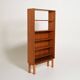 Bibliothèque en teck scandinave, années 1960