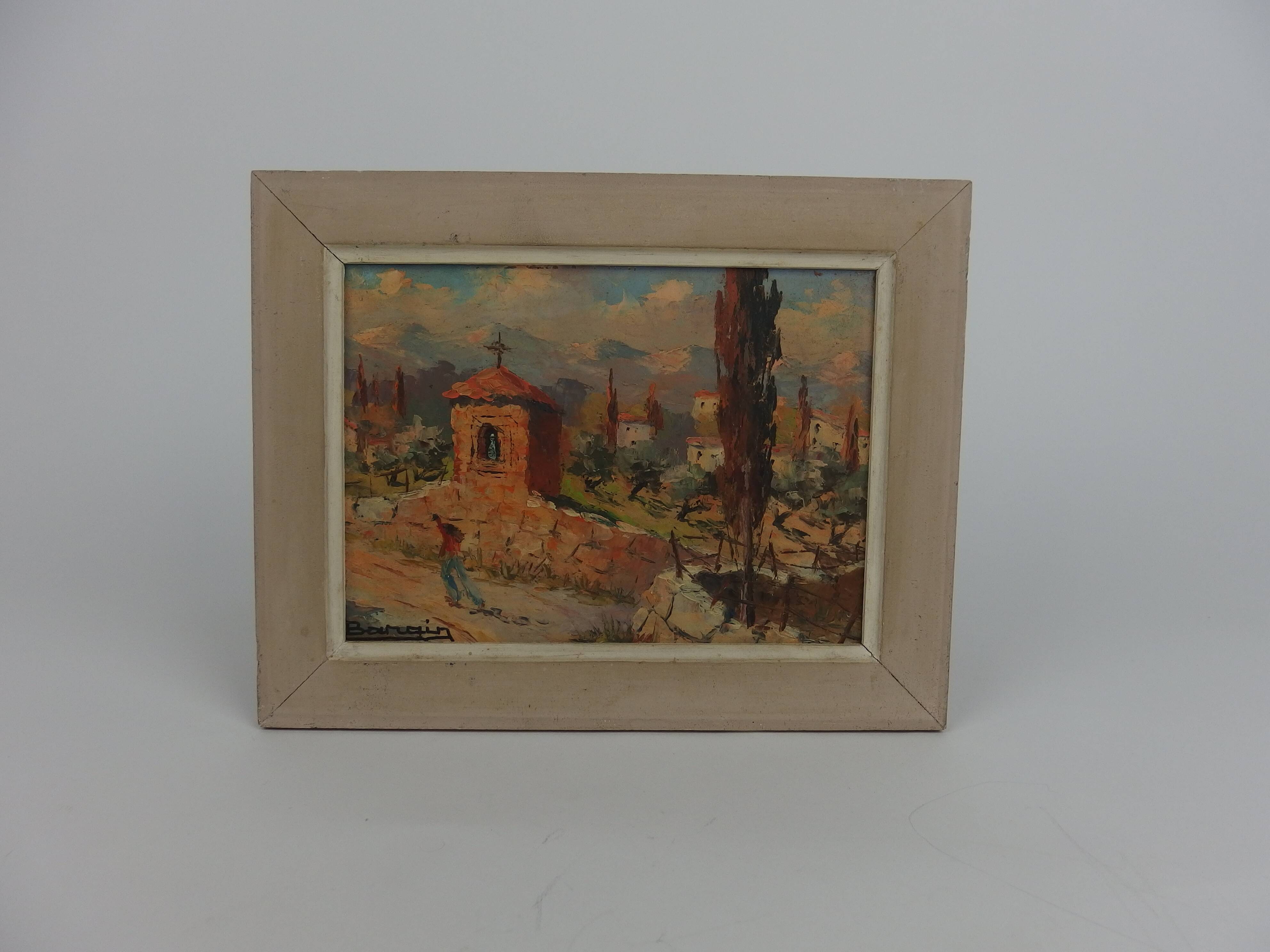 Landscape painting of Grasse by Bargin