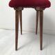 Tabouret de piano tissu velours vintage