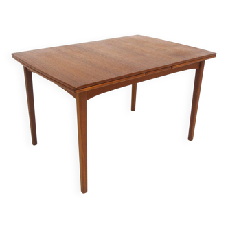 Table de salle à manger "portefeuille" en teck, Suède, 1960