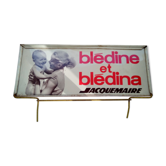 Plaque vintage Bledina Jacquemaire 60's