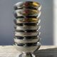 7 stainless steel cups 1970