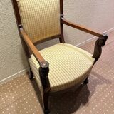 French Empire armchair in mahogany, 18th century.