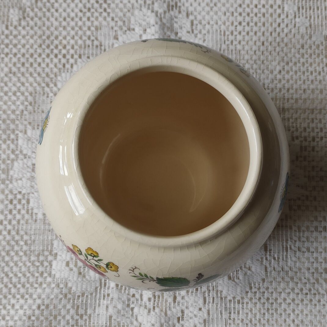 Small English porcelain ball vase