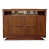 Cabinet de travail Art Deco moderniste, attribué à Auguste Vallin, France, circa 1930