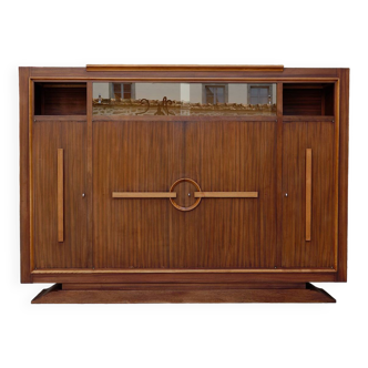 Cabinet de travail Art Deco moderniste, attribué à Auguste Vallin, France, circa 1930