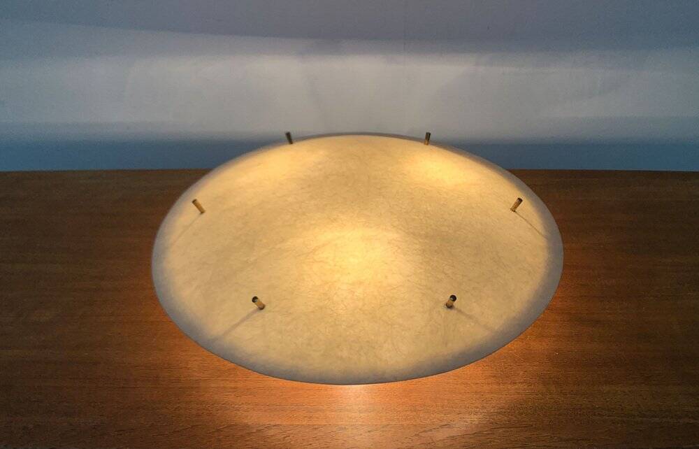 Mid-century minimalist fiberglass ceiling light, 1960s
