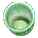 Large art deco vase in uranium-bearing dichroic green glass