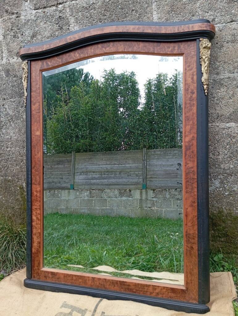 Large beveled mirror from the early 20th century