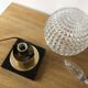 Lamp, marble, brass and chiseled glass 1960